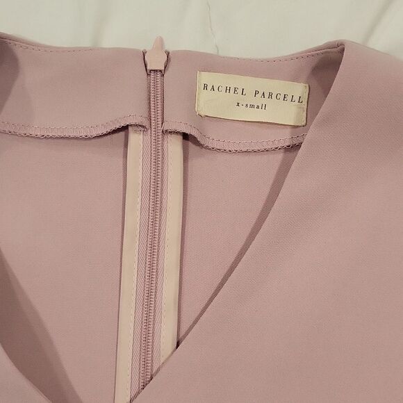 RACHEL Parcell Blush Pink Blouse Lantern Sleeves - Picture 2 of 9